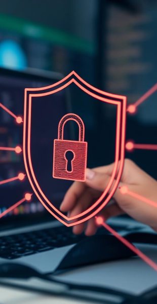 protection-cyber-security-network Protecting Digital Assets: Visualizing Network Security Safeguards.