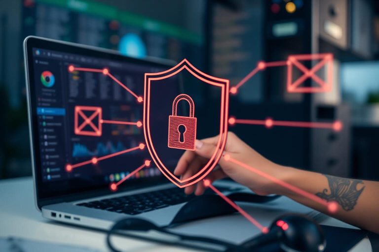 Protecting Digital Assets: Visualizing Network Security Safeguards.